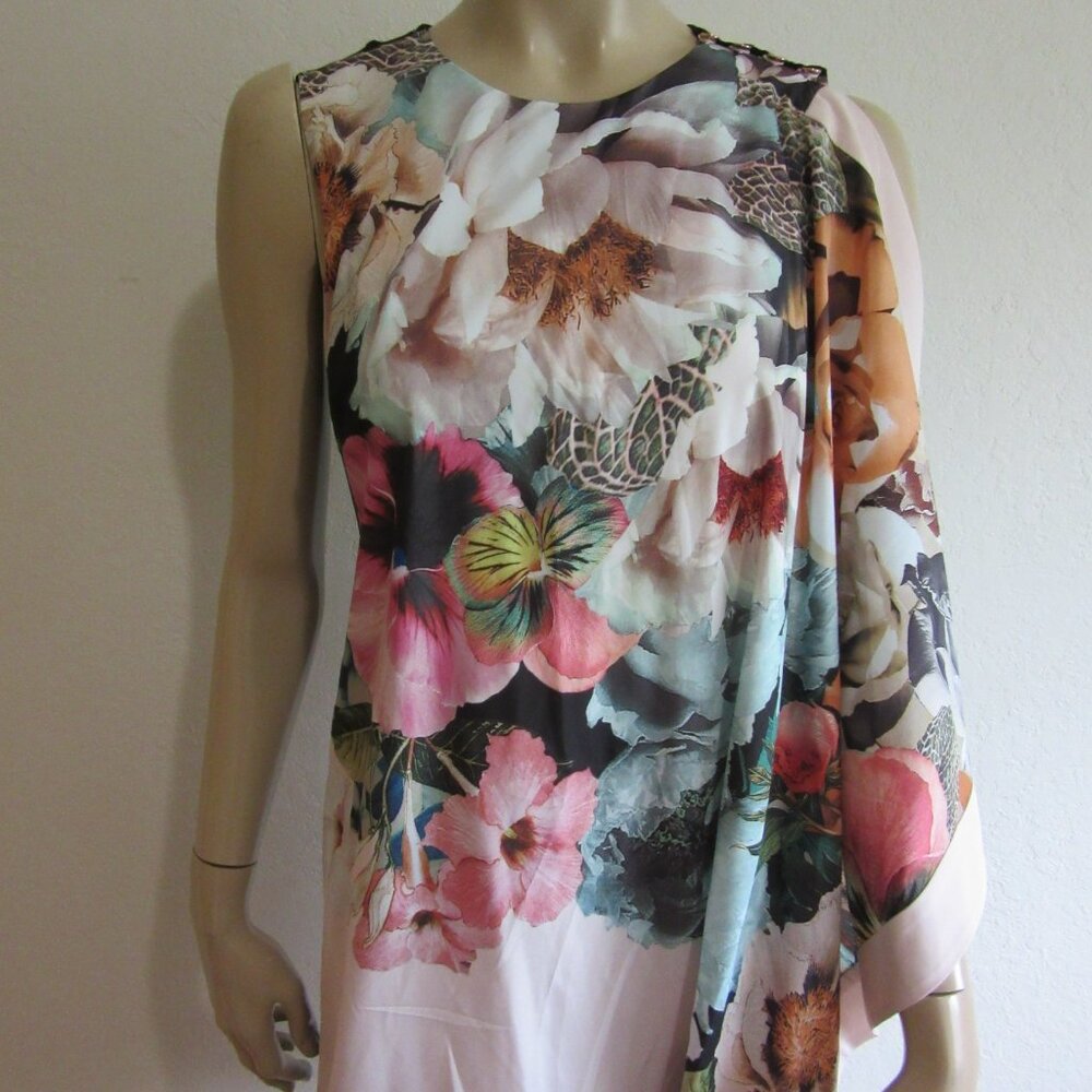 TED BAKER Sew In Love Size 2 Sleeveless Dress - Picture 2 of 6